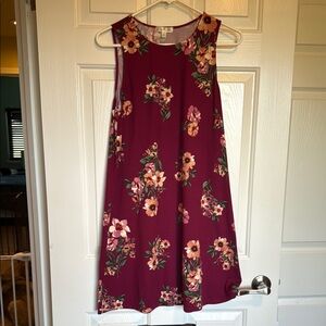 Nine Britton Plum Floral Midi Dress